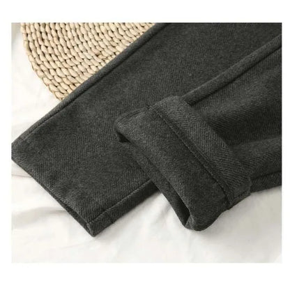 High-Waist Wool Harem Pants