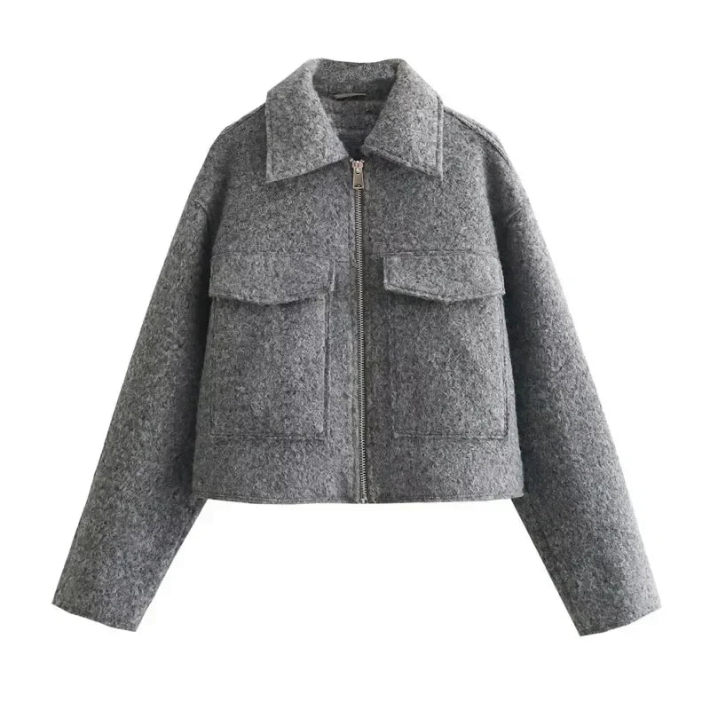 Cropped Tweed Jacket