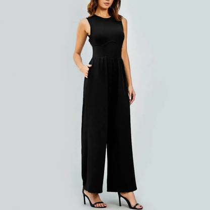 Wide Leg Tummy Control Jumpsuit