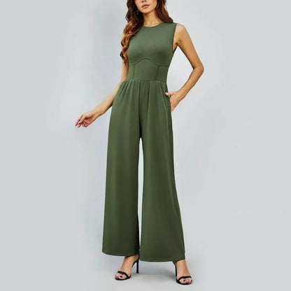 Wide Leg Tummy Control Jumpsuit